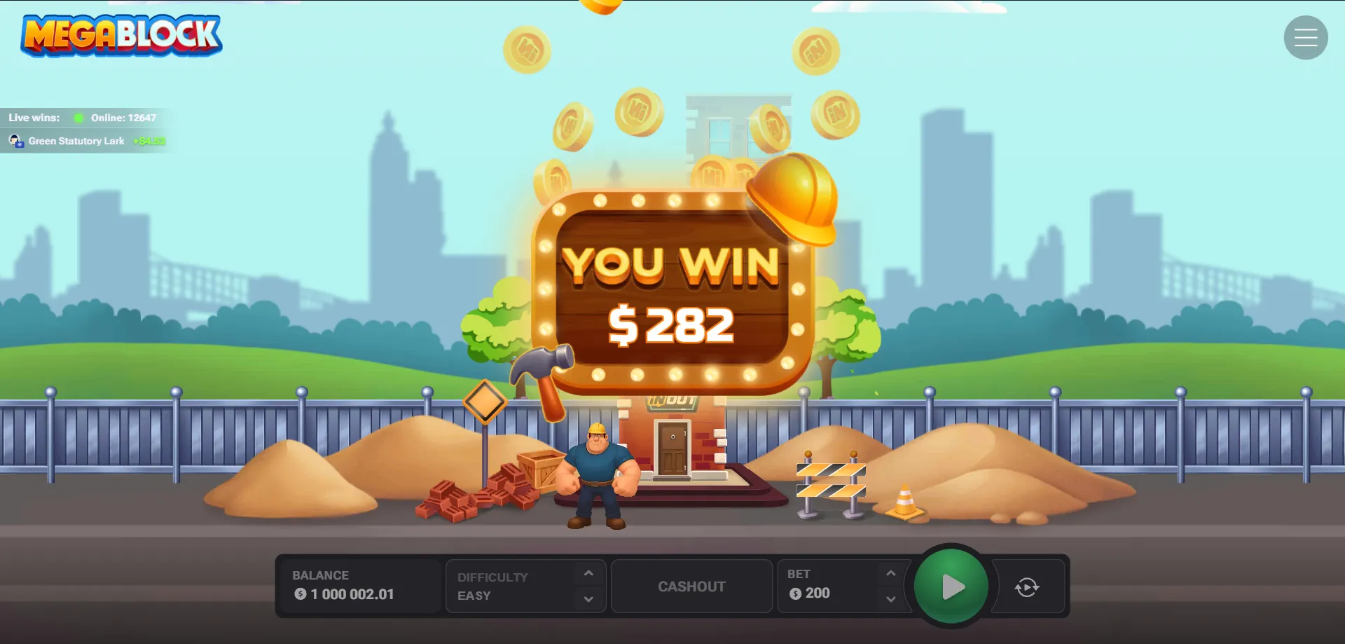 MegaBlock app mobile — gioca su smartphone e tablet senza download